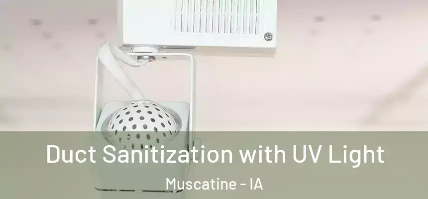 Duct Sanitization with UV Light Muscatine - IA
